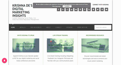 Desktop Screenshot of krishna.me