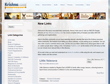 Tablet Screenshot of links.krishna.com