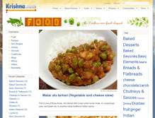 Tablet Screenshot of food.krishna.com